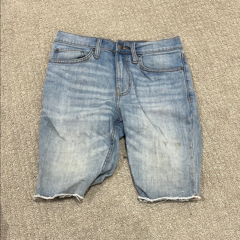 Men's Light Blue Denim Shorts